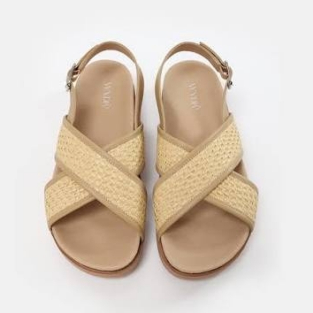 Wyder Studios | Monti Criss-Cross Footbed Sandals
